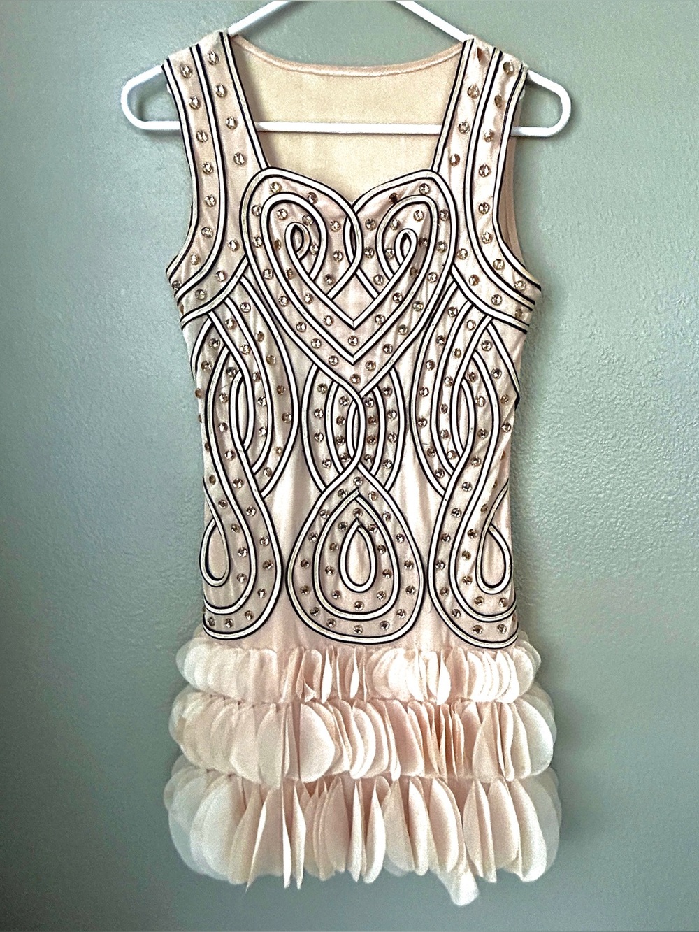 Vintage Ruffle Hem Dress